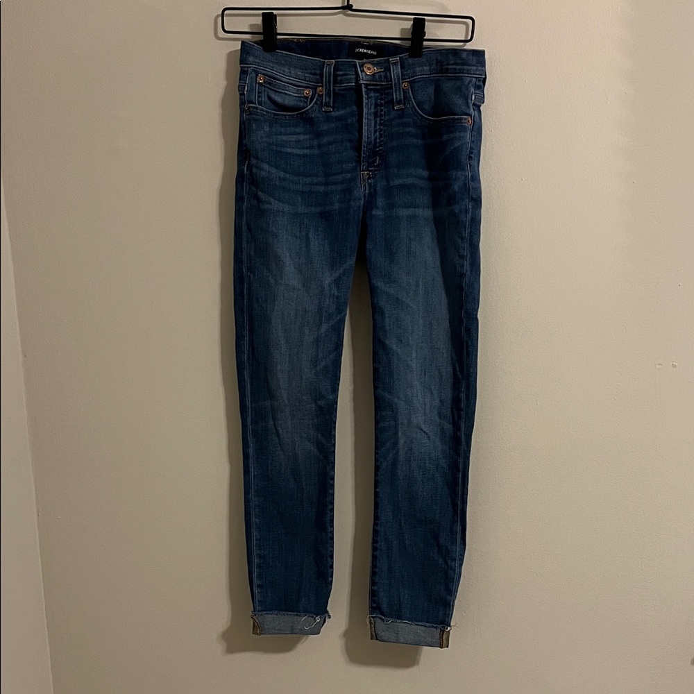 J Crew high rise toothpick jeans